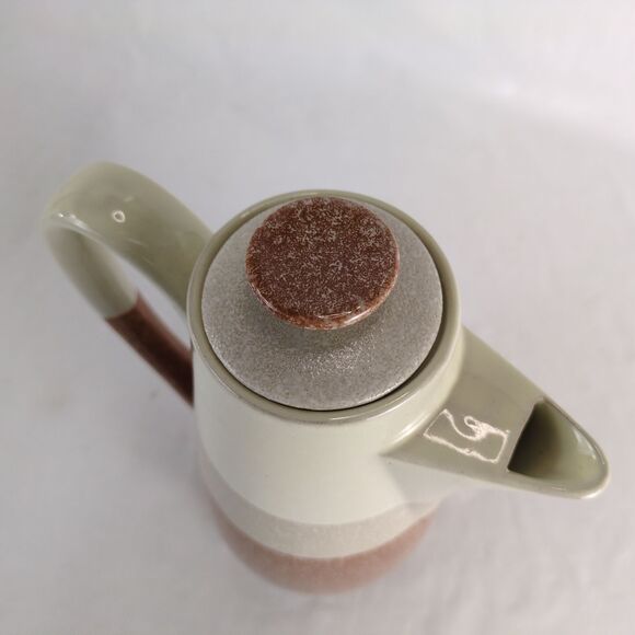 Vtg Mid-Century Harmony House Stonecrest Coffee Tea Pot 10" Tall Speckled w/ Lid - Picture 6 of 9